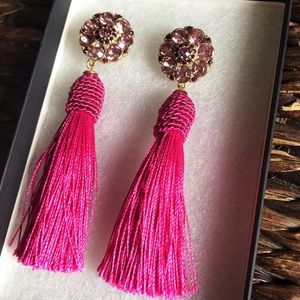 Nordstrom Hot Pink Tassel Earrings✨